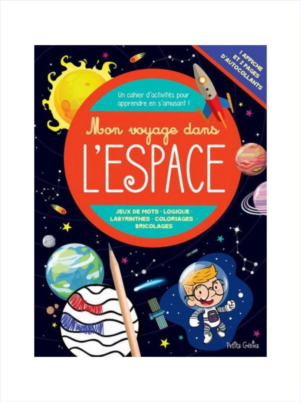 Mon Voyage Dans L'Espace French Activity Book Brand New Add-On Item